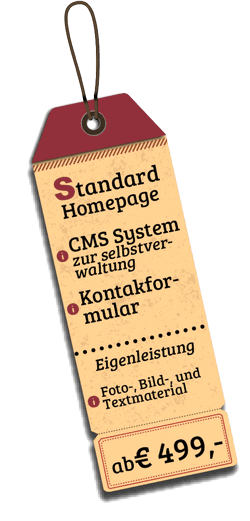 Webdesign Preis Standard