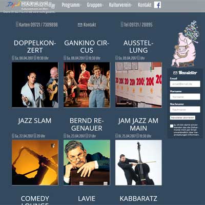 Webdesign Kulturwerkstatt Disharmonie