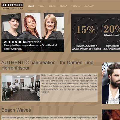 Webdesign Friseur